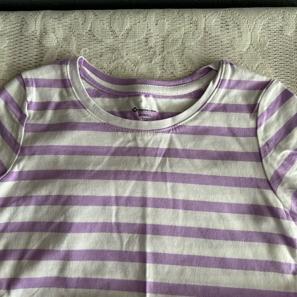 5 for $25 - Purple Striped Kids Shirt - NWOT